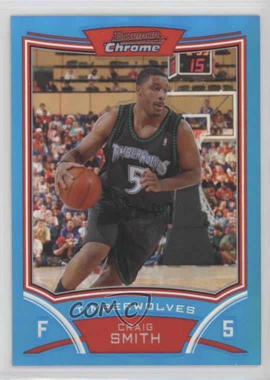 2008 Bowman Draft Picks & Stars Chrome Blue Refractor 31/99 Craig Smith #75 00am
