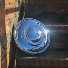 Jaguar Mark VII (7) & Mark VIII (8) Hub Cap Chrome on Steel Made in England.