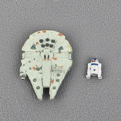 Star Wars Millennium Falcon R2-D2 Miniature Action Figure Vehicle Lot Micro