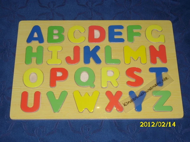 LEGLER Holzpuzzle Buchstaben ABC - Setzpuzzle