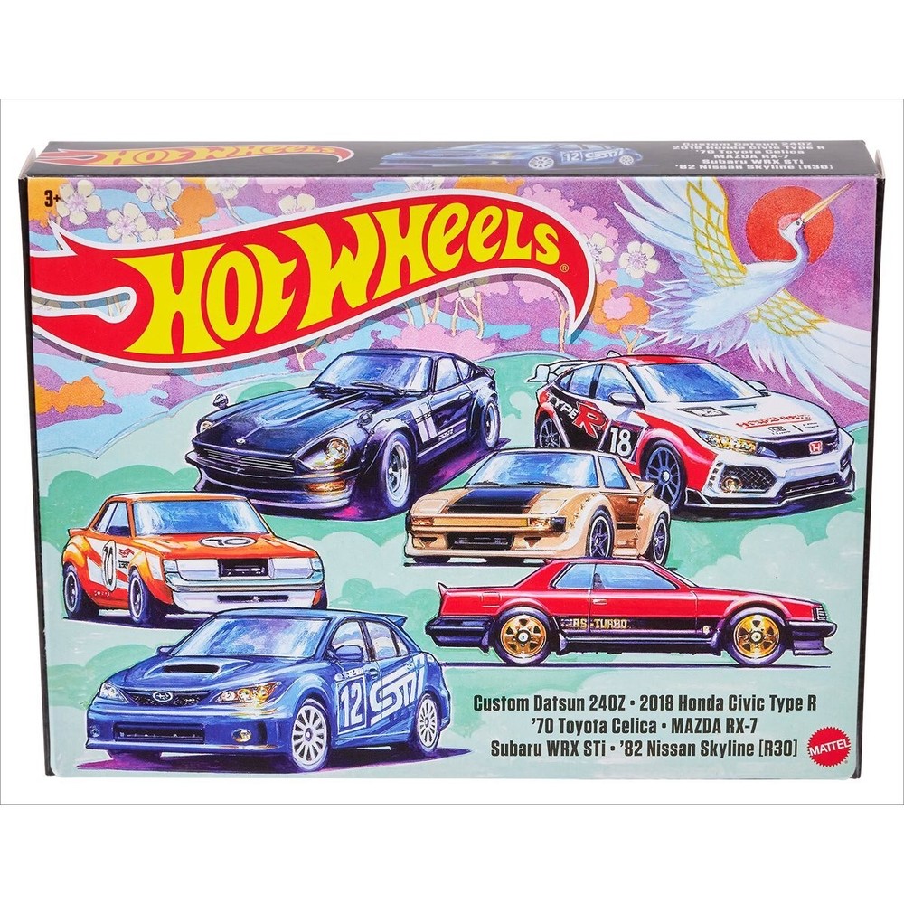 2023 Hot Wheels Import Cars 6-Pack Box Set HGM12-979E In Stock
