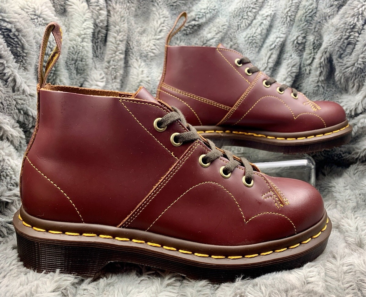 Dr Martens Church Monkey Oxblood/Cherry-Red Smooth Leather Dr Martens Church Monkey Oxblood/Cherry-Red Smooth Leather