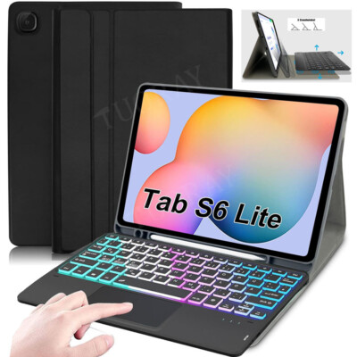 Touchpad Beleuchtet Tastatur Hülle für Samsung Galaxy Tab S6 Lite 10,4 SM-P610