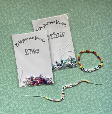 Name Bracelet Kit Party Bag Gift Friendship Bracelet Stocking Filler