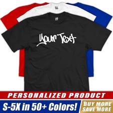 Camisa de graffiti personalizada | Personalizar arte callejero etiqueta ropa callejera personalizar camiseta para hombre