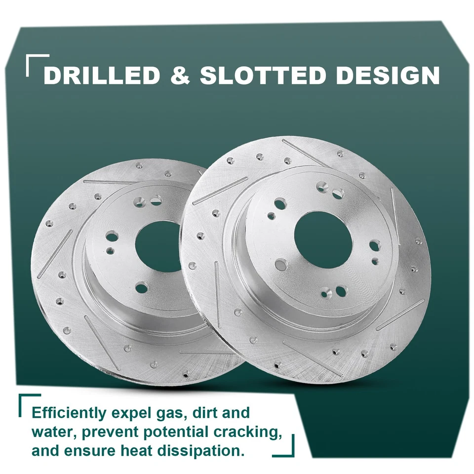 Front & Rear Brake Rotors Pads for Cadillac Escalade ESV Chevy Tahoe - Image 2 of 4