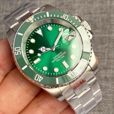 40mm Tandorio Green Dial Sapphire Glass Japan NH35A Automatic Mens Wrist Watch