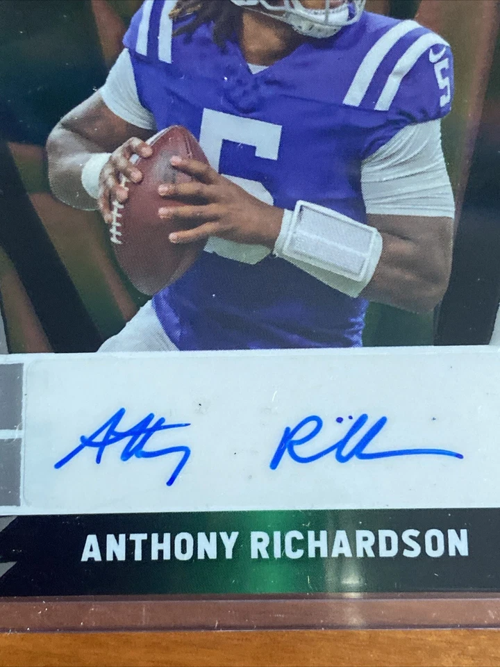 Anthony Richardson Auto 2023 Leaf Pure Pro Set Pure Talent Clear Autograph /15 - Image 3 of 4