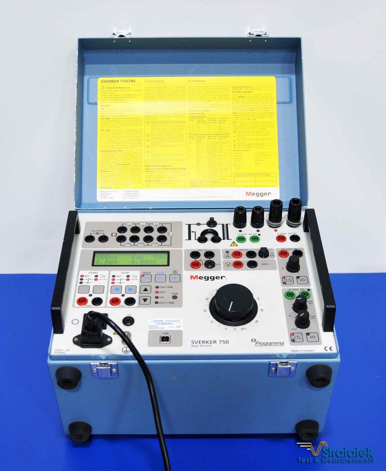 Programma Megger SVERKER 750 Relay Test Set (230V Input) NIST
