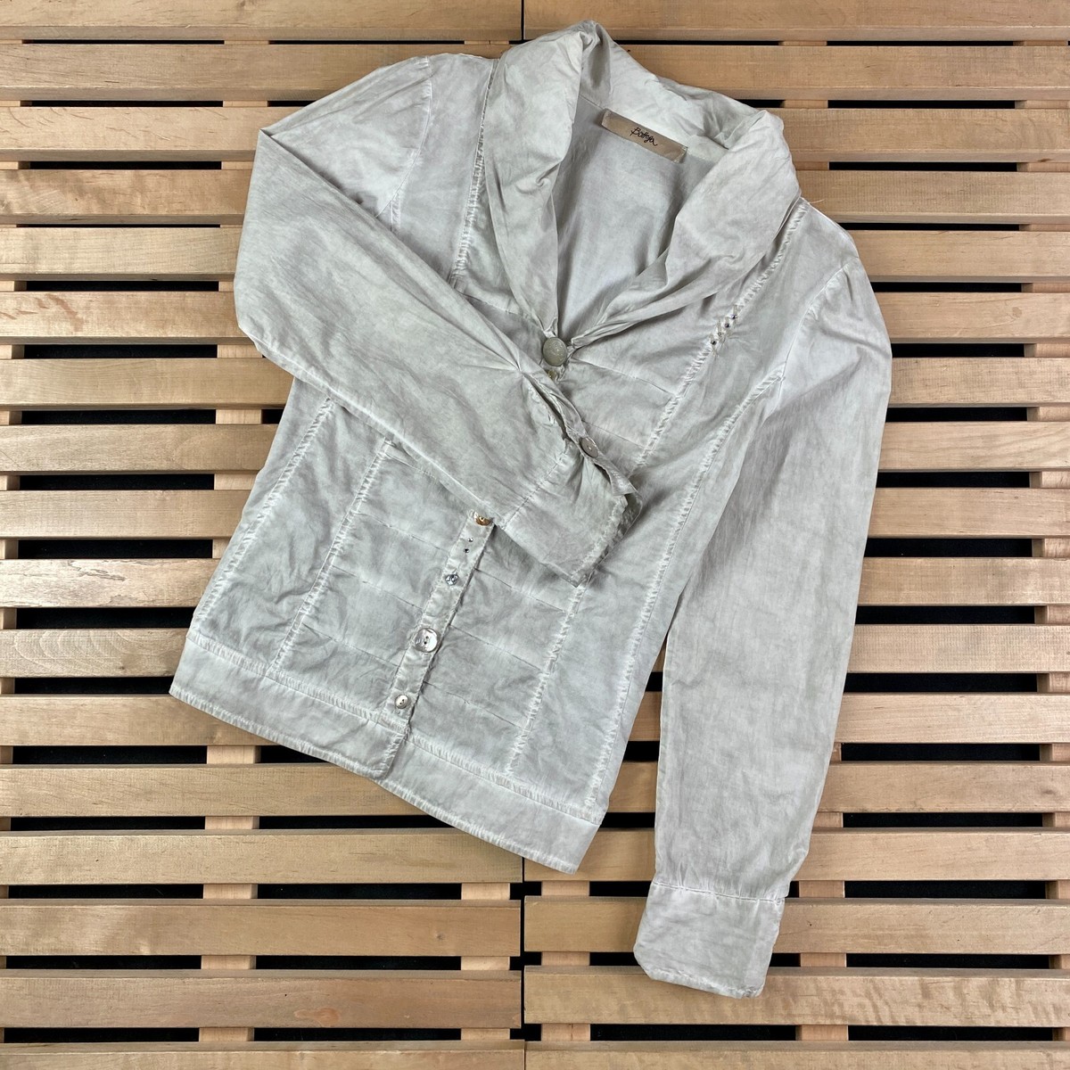 Womens Long Sleeve Shirts Bottega by Elisa Cavaletti Size L Cotton