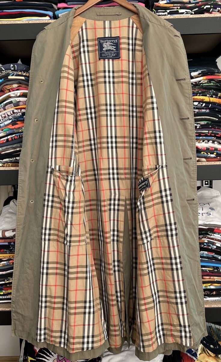 Burberrys Vintage 90s For Schnitzler Trench Coat Nova Check Burberrys Vintage 90s For Schnitzler Trench Coat Nova Check