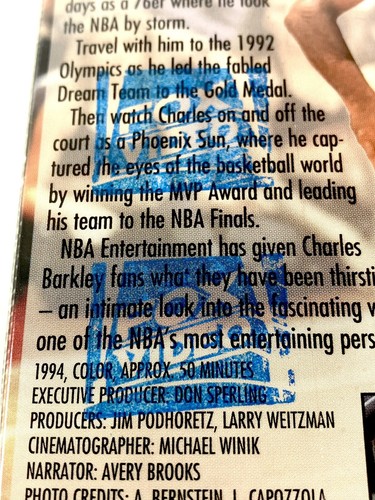 Vintage Sir Charles Barkley 1994 NBA SkyBox Basketball Cards VHS Factory Sealed - Picture 9 of 10