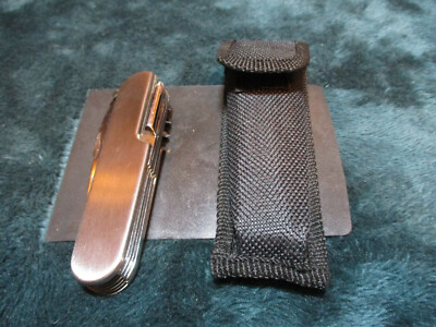 Unbranded Silver Multi-Function Knife with Sheath 