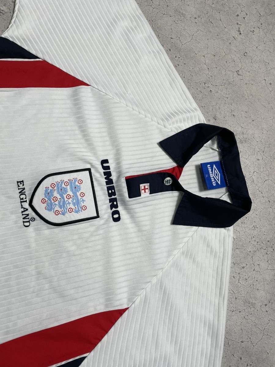 Vintage 90s Football Jersey Umbro England Team 1997/1998 Y2K