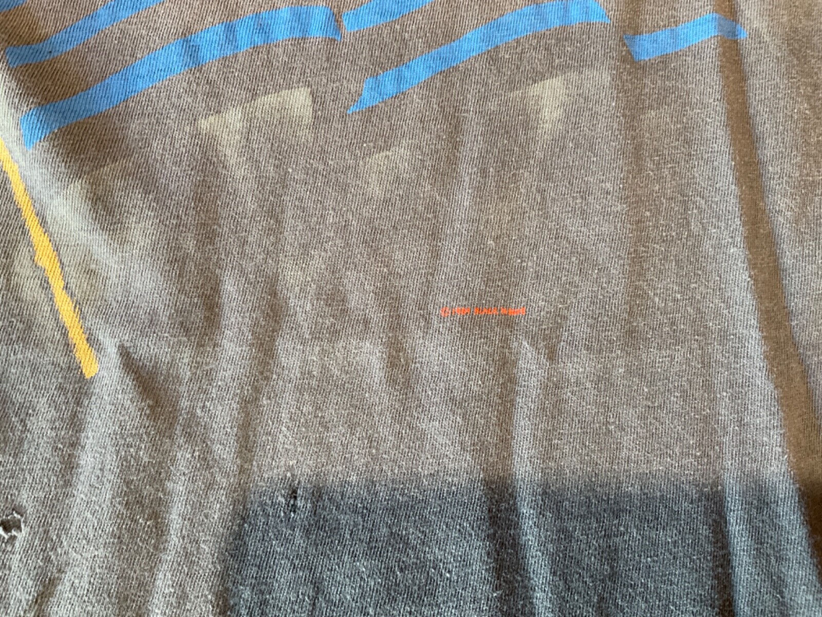 Camicia Vintage Nera N Blu Poison Skid Fila Motley Crue Screen Stars