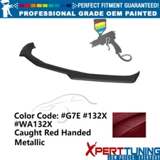 For 16-24 Chevy Camaro 1LE Front Bumper Lip ABS #G7E Caught Red Handed Metallic