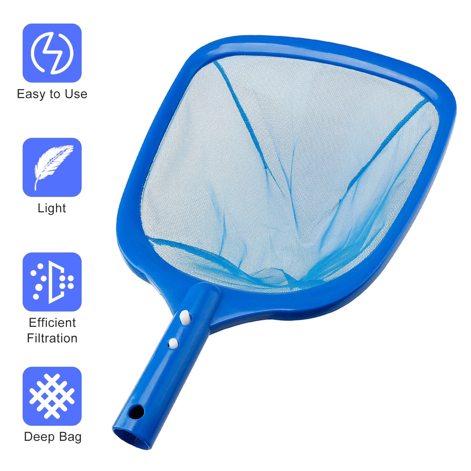 Fish Pond Skimmer Net Swimming Pool Cleaning Leaf Skimmer Mesh Frame