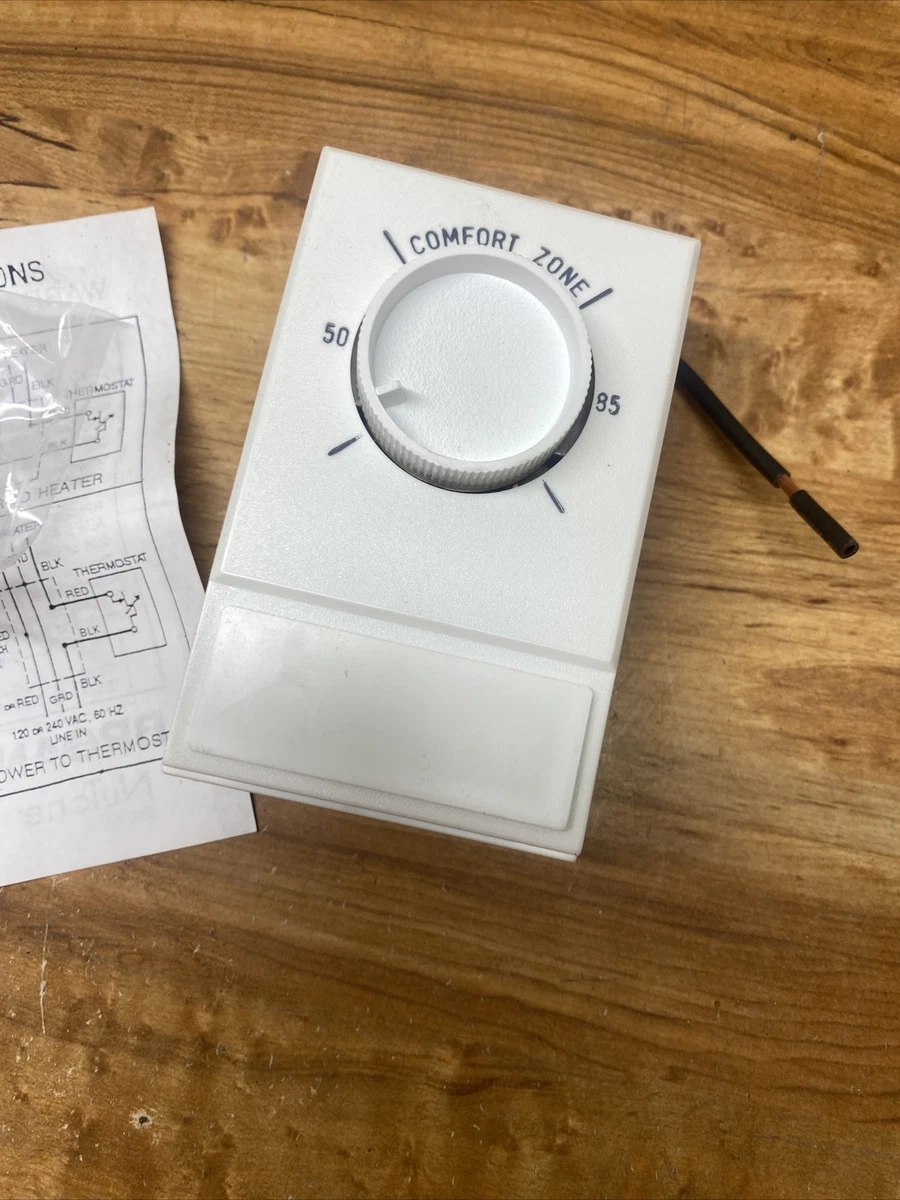 Broan NuTone 86W Thermostat, White, Line Voltage, 22A 120/240v | eBay