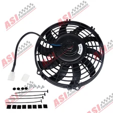 9" 90W Fan 10 Blades Push Pull Electric Radiator Cooling 12V Mount Kit Universal