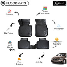 Custom Molded Rubber Floor Mat For Bmw 2 Series Active Tourer Black Custom Molded Rubber Floor Mat For Bmw 2 Series Active Tourer Black