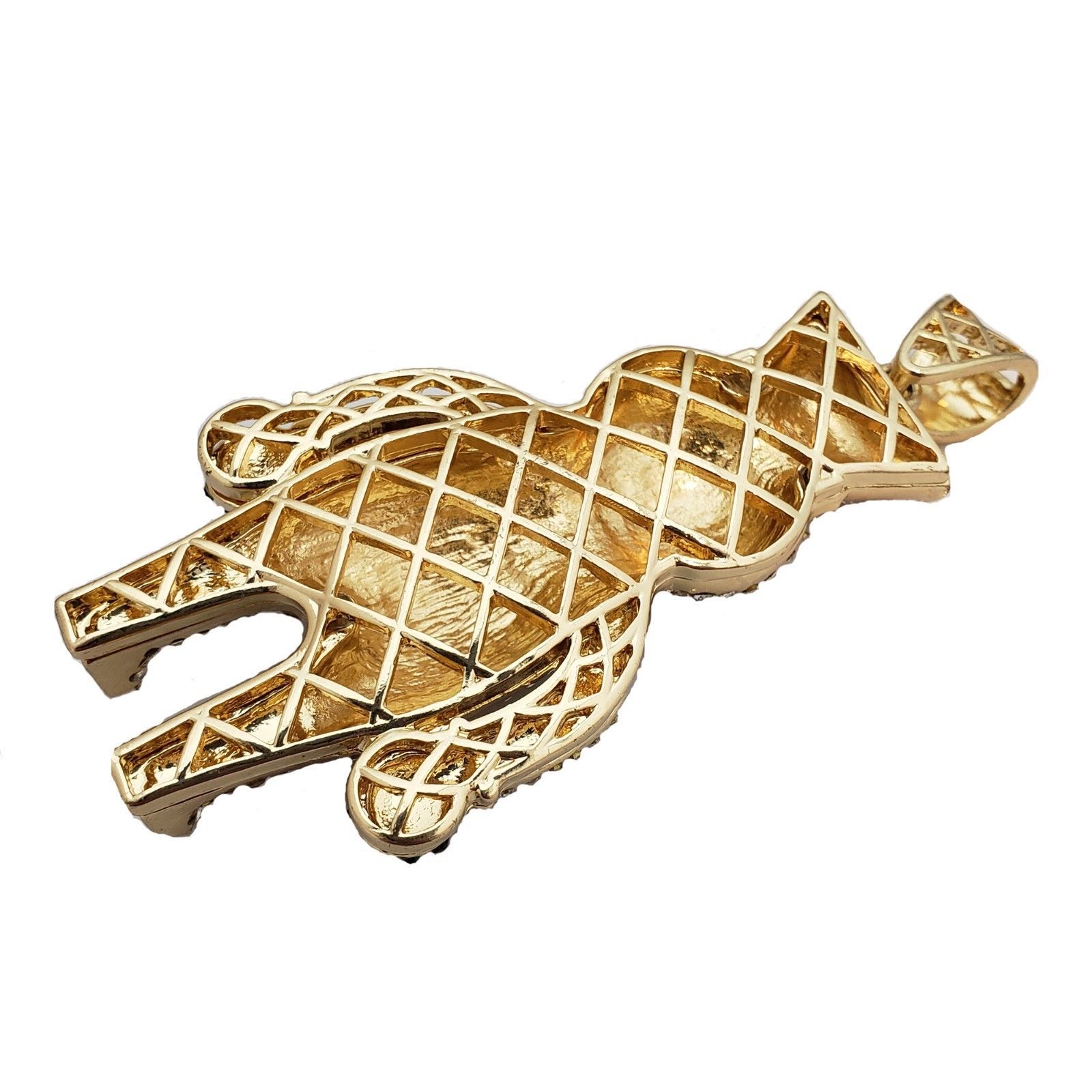Hip Hop Iced Doughboy Pendant & 18