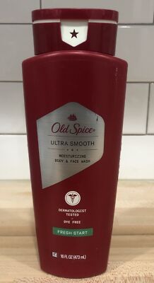 Old Spice Ultra Smooth Moisturizing Face & Body Wash, Fresh Start, 16 oz. 