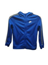 Nike Kids Blue Tape Poly Full Zip Hoodie Junior Size M