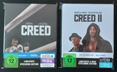 CREED - Rocky's Legacy Blu-ray Steelbook + CREED II 4k UHD Blu-ray Steelbook