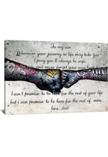 TiuAuiT Inspirational Wall Art A Letter to My Son Canvas Print Artwork Graffiti 