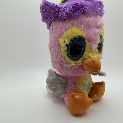 ''Hatchimals Pink & Purple Plush Duck with Sparkling Eyes & Hat Spin Master