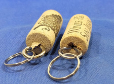 Floating Keychain Boat keys Swimming Pool Vintage Wine Cork Keyring lot Of 2
