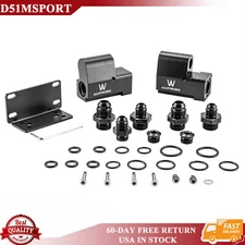 Universal FULL FLOW ETHANOL 6AN/8AN E85 Conversion Flex Fuel Sensor Adapter Kit