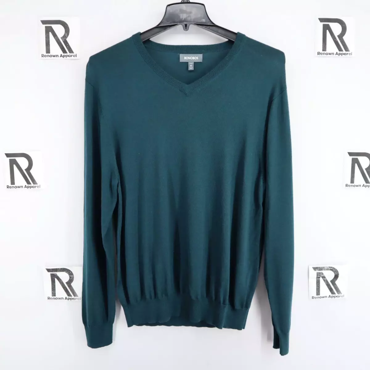 Bonobos Standard Fit V Neck Athletic Pullover Sweater Mens Size XL