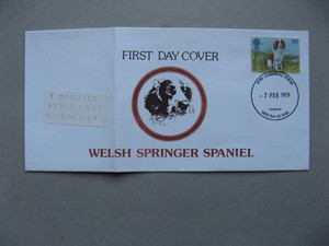 UK GB ENGLAND, cover FDC 1979, Welsh Springer Spaniel ...