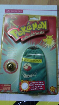 10 Pokemon Murmeln in Verpackung geöffnet nie benutzt #101 Elektrode Tasche