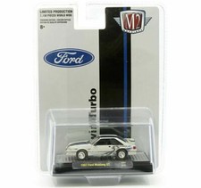 M2 Machines 164 1987 White Ford Mustang Gt Cobra Jet Twin Turbo 31500-hs07