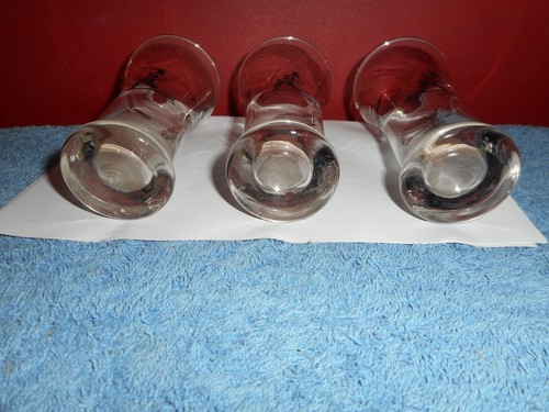 Bicchieri da succo vintage LIBBEY GALLO BANDERUOLA INDIANO Pilsner vetro set di 3 - Foto 6 di 12