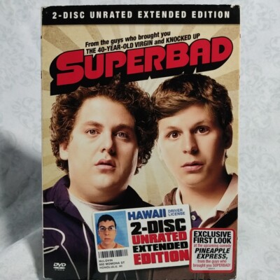 Superbad (DVD, 2007, 2-Disc Set, Special Edition; Unrated; Extended Cut) SWB Com