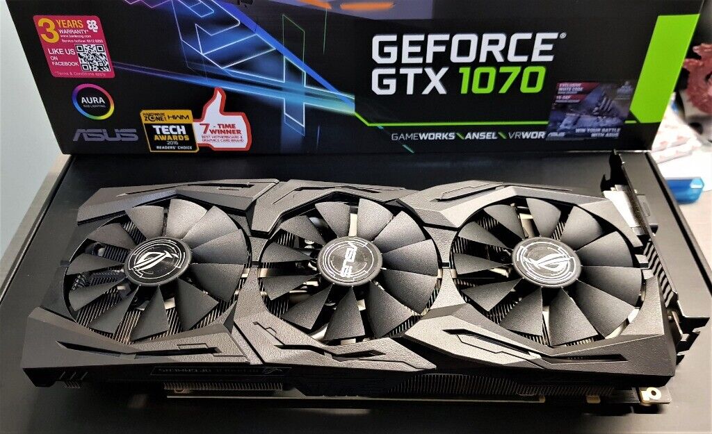 NVIDIA GTX 1070 ROG STRIX 8Gb GAMING OC EDITION