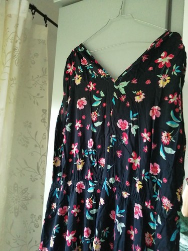 Kleid, s. Oliver 46, neu, blau mit Blumen, lang - Bild 7 von 7