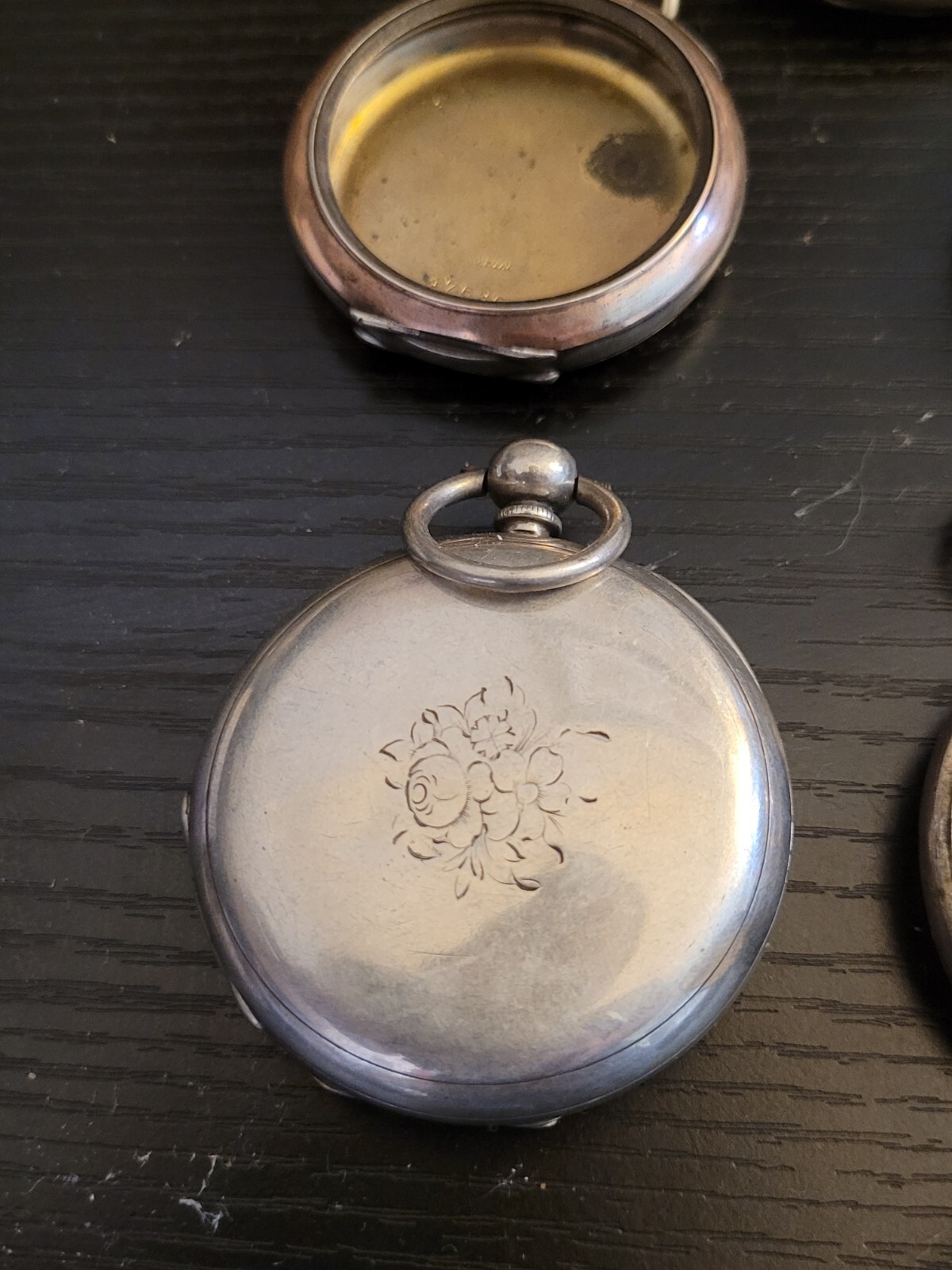 Antique Solid Silver Pocket Watch Cases Steampunk… - image 2