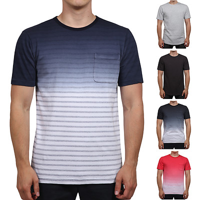  NE PEOPLE Men Casual Basic Striped Gradient Ombre Light Shirt NEMT74 NEM75
