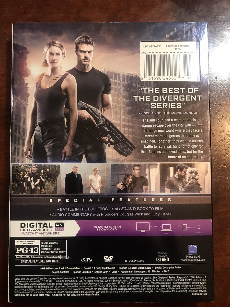 Allegiant Amazon Prime Video Divergent Shailene Woodley Allegiant