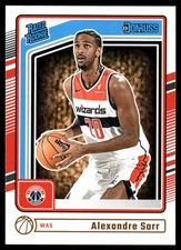 2024-25 Donruss #215 Alexandre Sarr Washington Wizards Rookie