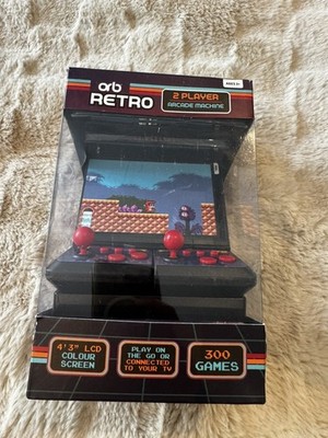 Orb Retro Arcade Maschine Zwei Spieler Konsole 300 Spiele TV Ausgang Geschenk Plug & Play