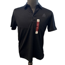 Reebok Short Sleeve Polo Shirt Black Small - NWTs