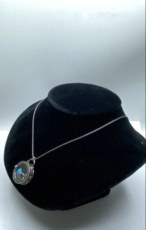 Israel Sterling Silver Opal Amethyst Floating Charms Pendant 20" Necklace 19.3g - Image 3 of 4