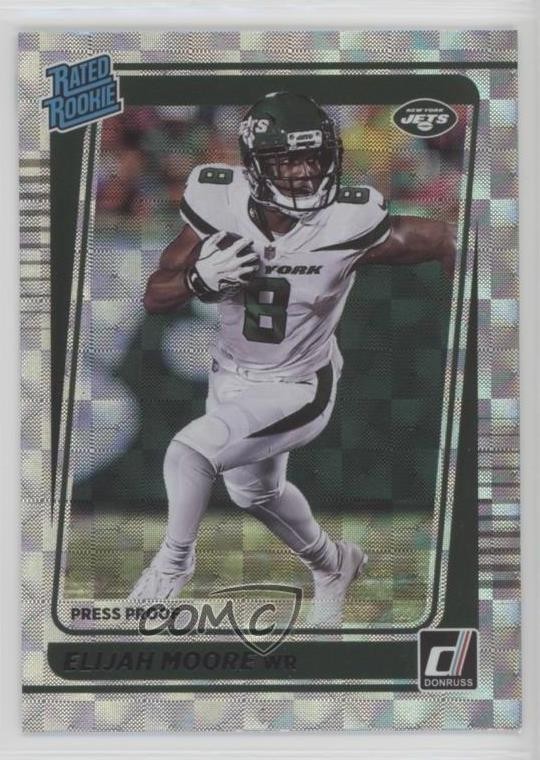 2021 Panini Donruss Rated Rookie Press Proof Hyper Elijah Moore #271 18zn