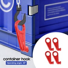 Heavy-Duty Shipping Container Lifting Hooks 4PCS 12.5T Alloy Steel 45&deg; Angle New