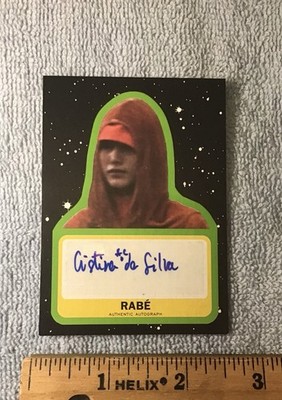 Star Wars Cristina Da Silva As Rabe Autograph Trading Card Handmaiden